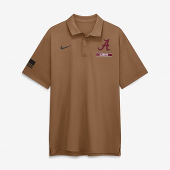 Men's Nike Brown Alabama Crimson Tide 2026 Military Appreciation Tour Polo