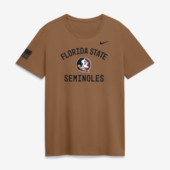 Women's Nike Brown Florida State Seminoles 2026 Military Appreciation Dri-FIT T-Shirt