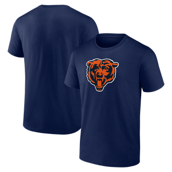 Men's Logo Athletic  Navy Chicago Bears Primary Logo T-Shirt