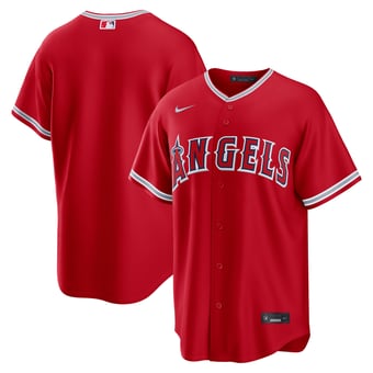 Men's Nike Red Los Angeles Angels Alternate Replica Jersey