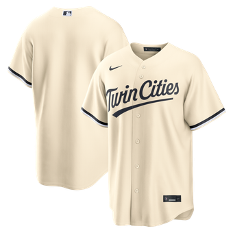 Men's Nike Cream Minnesota Twins Alternate Replica Jersey