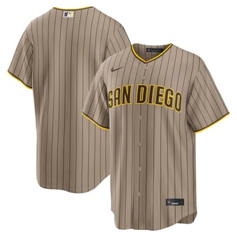 Men's Nike Sand San Diego Padres Alternate Replica Jersey