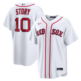 Men's Nike Trevor Story White Boston Red Sox Home Replica Jersey