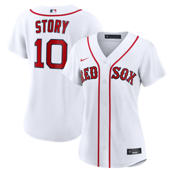 Women's Nike Trevor Story White Boston Red Sox Home Replica Jersey