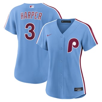 Women's Nike Bryce Harper Light Blue Philadelphia Phillies Alternate Replica Jersey