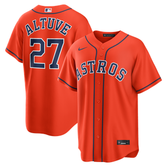 Men's Nike Jose Altuve Orange Houston Astros Alternate Replica Jersey