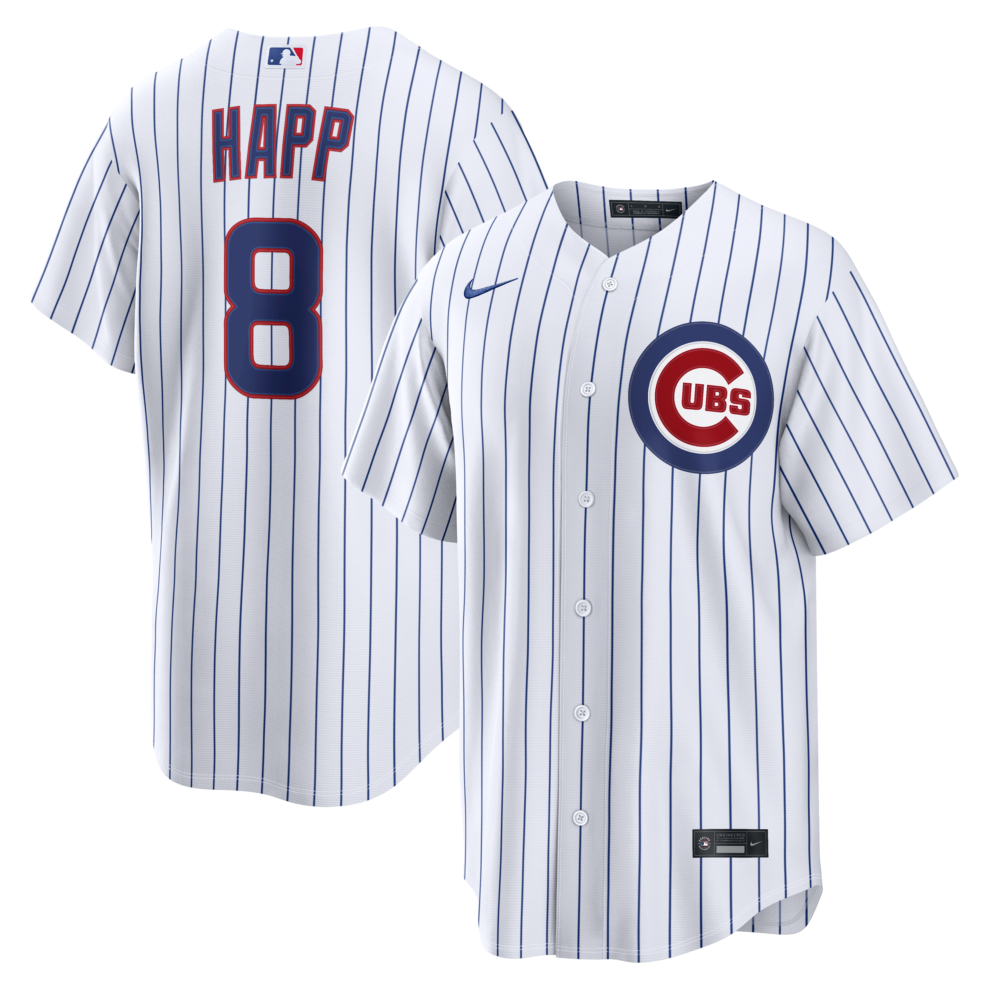 Men's Nike Ian Happ White Chicago Cubs Home Replica Jersey