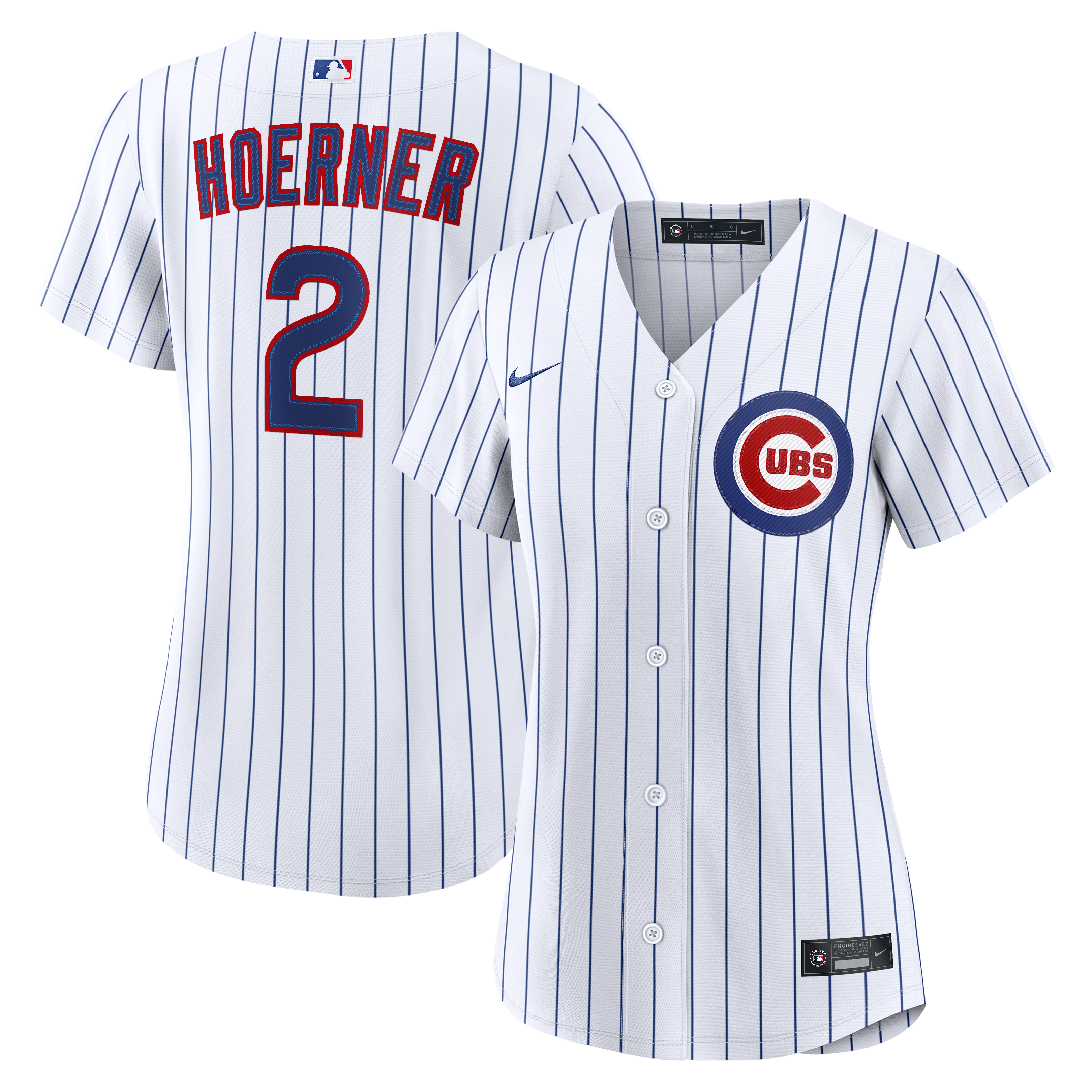 Women's Nike Nico Hoerner White Chicago Cubs Home Replica Jersey