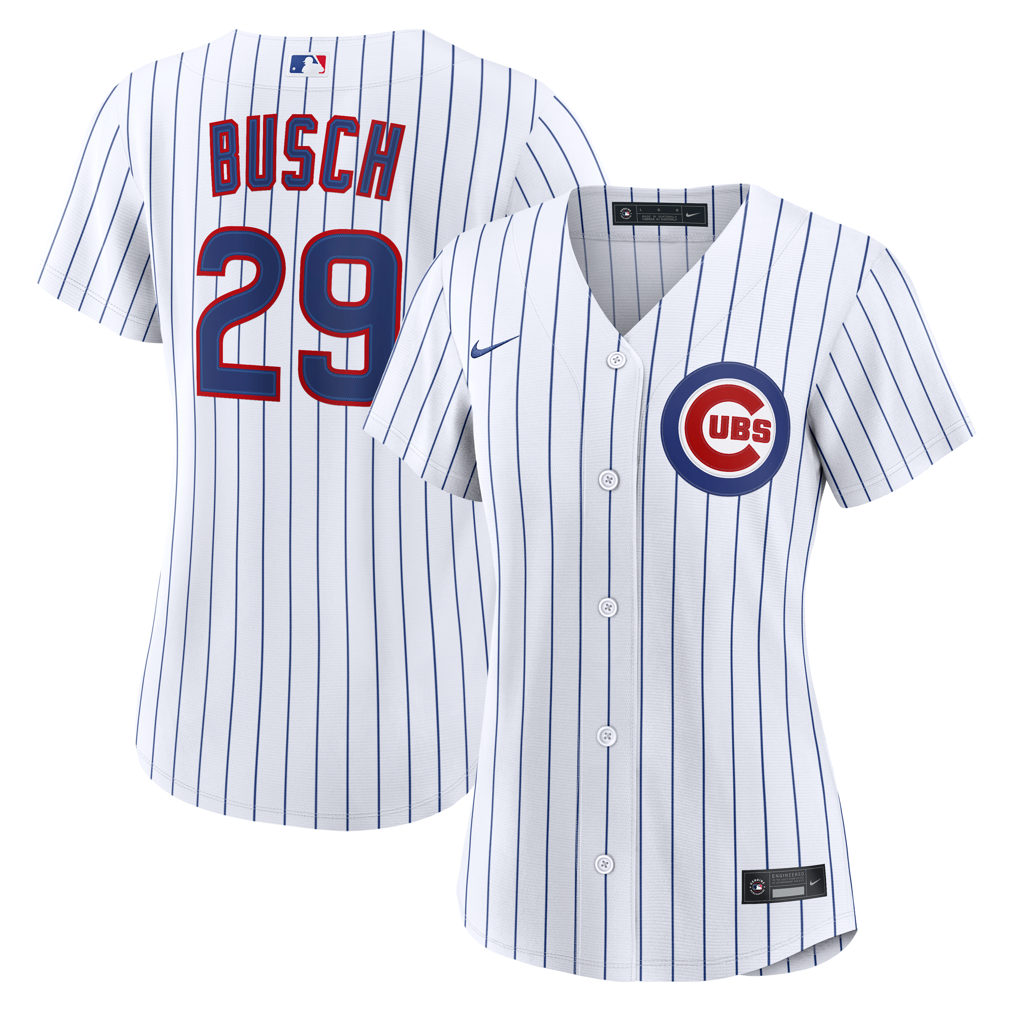 Women's Nike Michael Busch White Chicago Cubs Home Replica Jersey