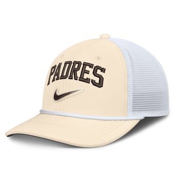 Men's Nike Natural/White San Diego Padres Rise Dri-FIT Trucker Adjustable Hat?