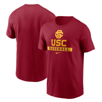Men's Nike Cardinal USC Trojans Baseball T-Shirt