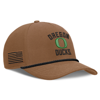 Men's Nike Brown Oregon Ducks 2026 Military Appreciation Rope Rise Adjustable Hat