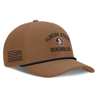Men's Nike Brown Florida State Seminoles 2026 Military Appreciation Rope Rise Adjustable Hat