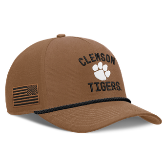 Men's Nike Brown Clemson Tigers 2026 Military Appreciation Rope Rise Adjustable Hat