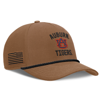 Men's Nike Brown Auburn Tigers 2026 Military Appreciation Rope Rise Adjustable Hat