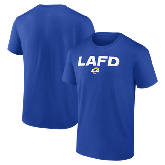 Men's Fanatics Royal Los Angeles Rams LAFD T-Shirt