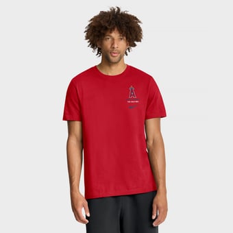 Men's Nike Red Los Angeles Angels Primetime Inning T-Shirt