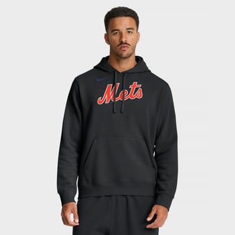 Men's Nike Black New York Mets Dri-FIT Club Hoodie
