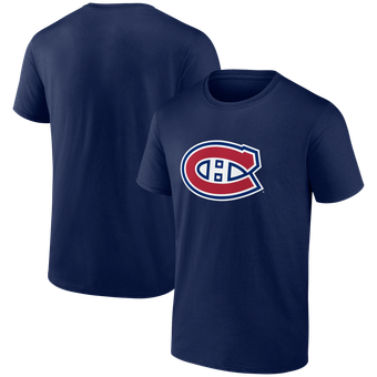 Men's Logo Athletic  Navy Montreal Canadiens Essential T-Shirt