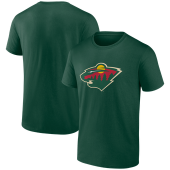 Men's Logo Athletic  Green Minnesota Wild Essential T-Shirt
