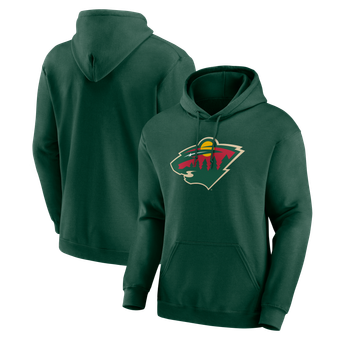 Men's Logo Athletic Green Minnesota Wild Essential Hoodie