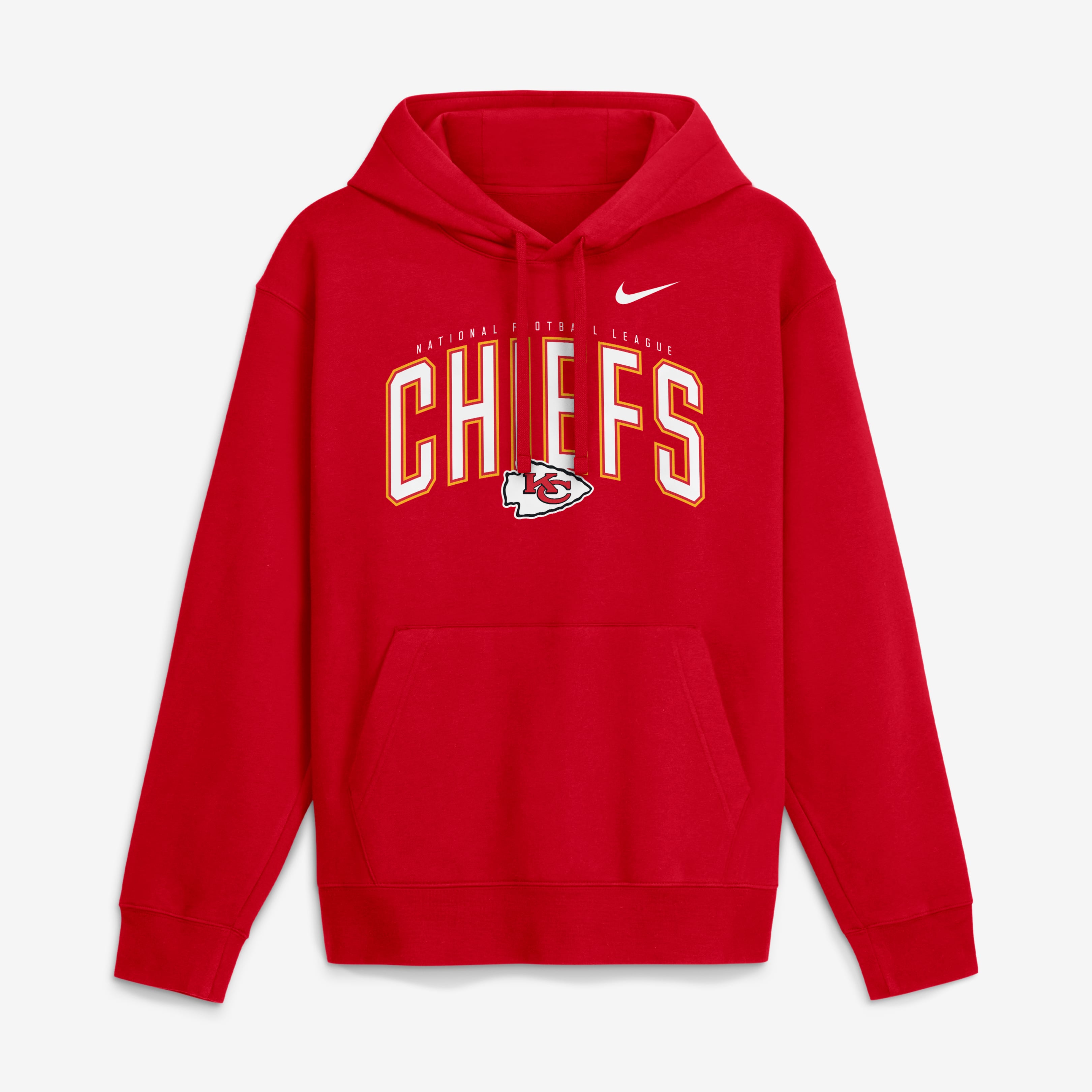 Men's Nike Red Kansas City Chiefs Expect Victory Club Fleece Pullover Hoodie