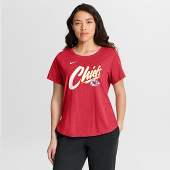 Women's Nike Red Kansas City Chiefs Primetime Tri-Blend T-Shirt
