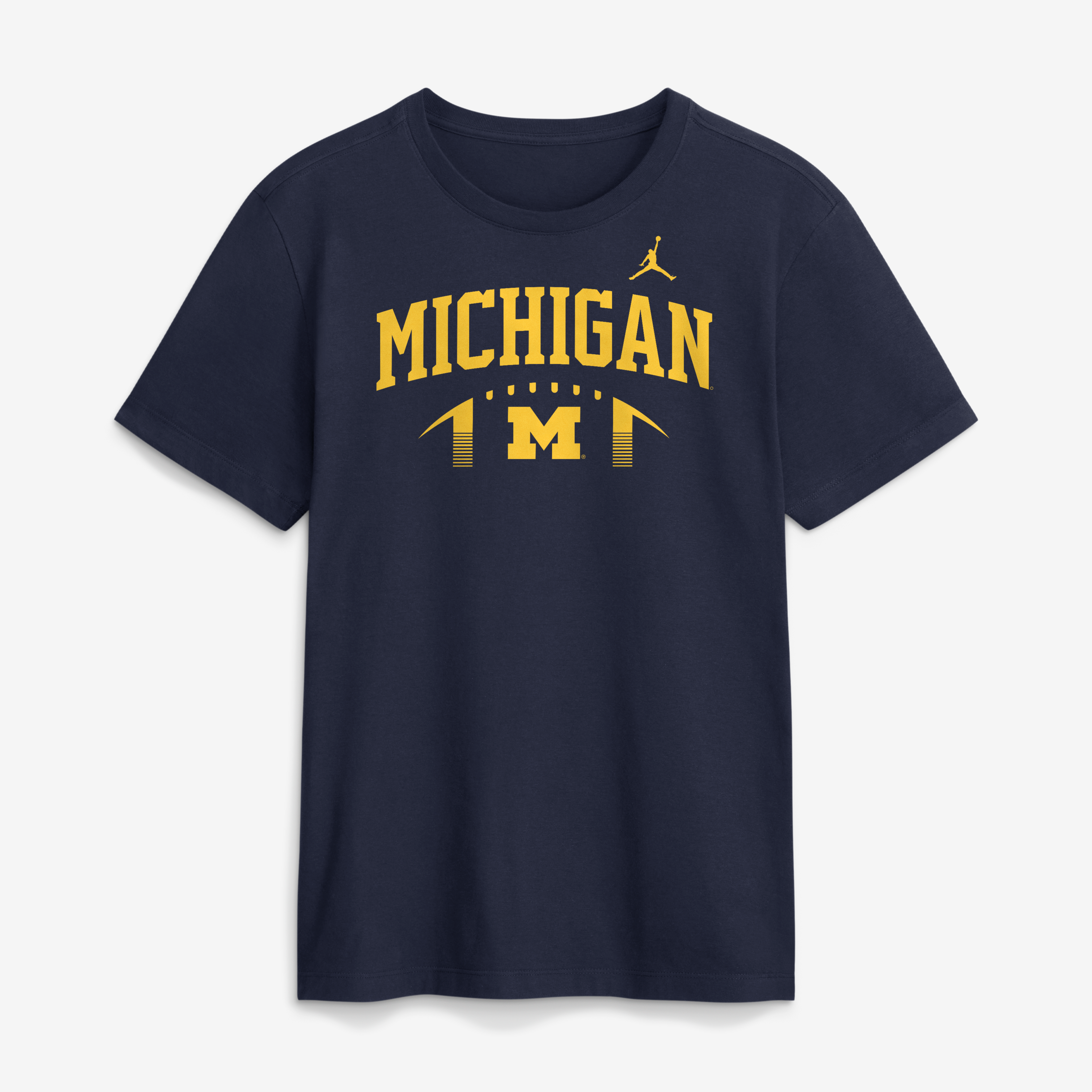 Men's Jordan Brand  Navy Michigan Wolverines Primetime Football Icon T-Shirt