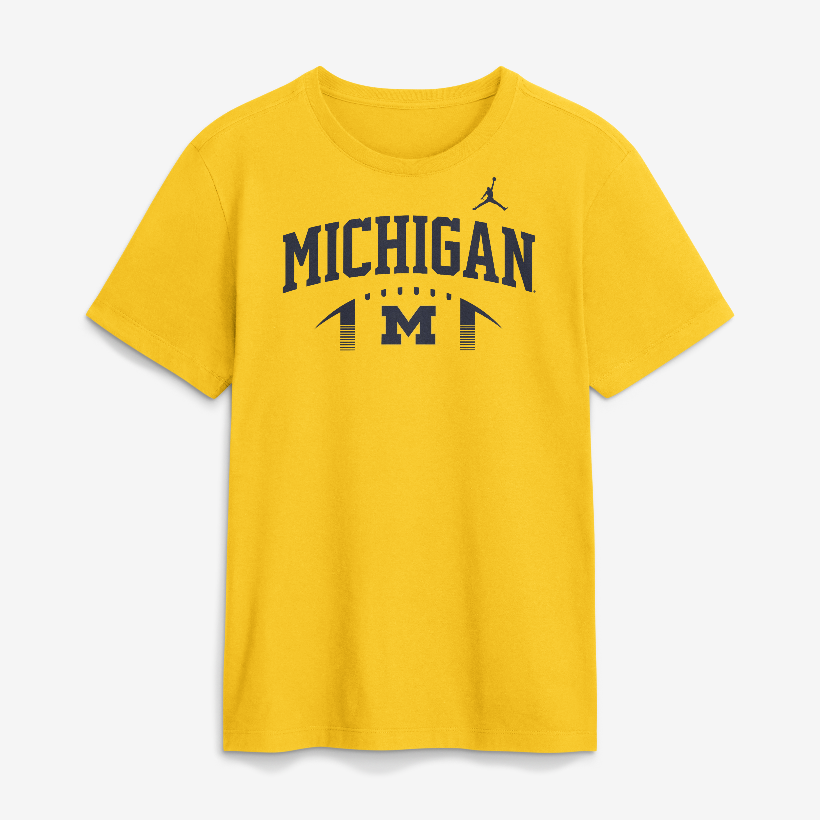 Men's Jordan Brand  Maize Michigan Wolverines Primetime Football Icon T-Shirt
