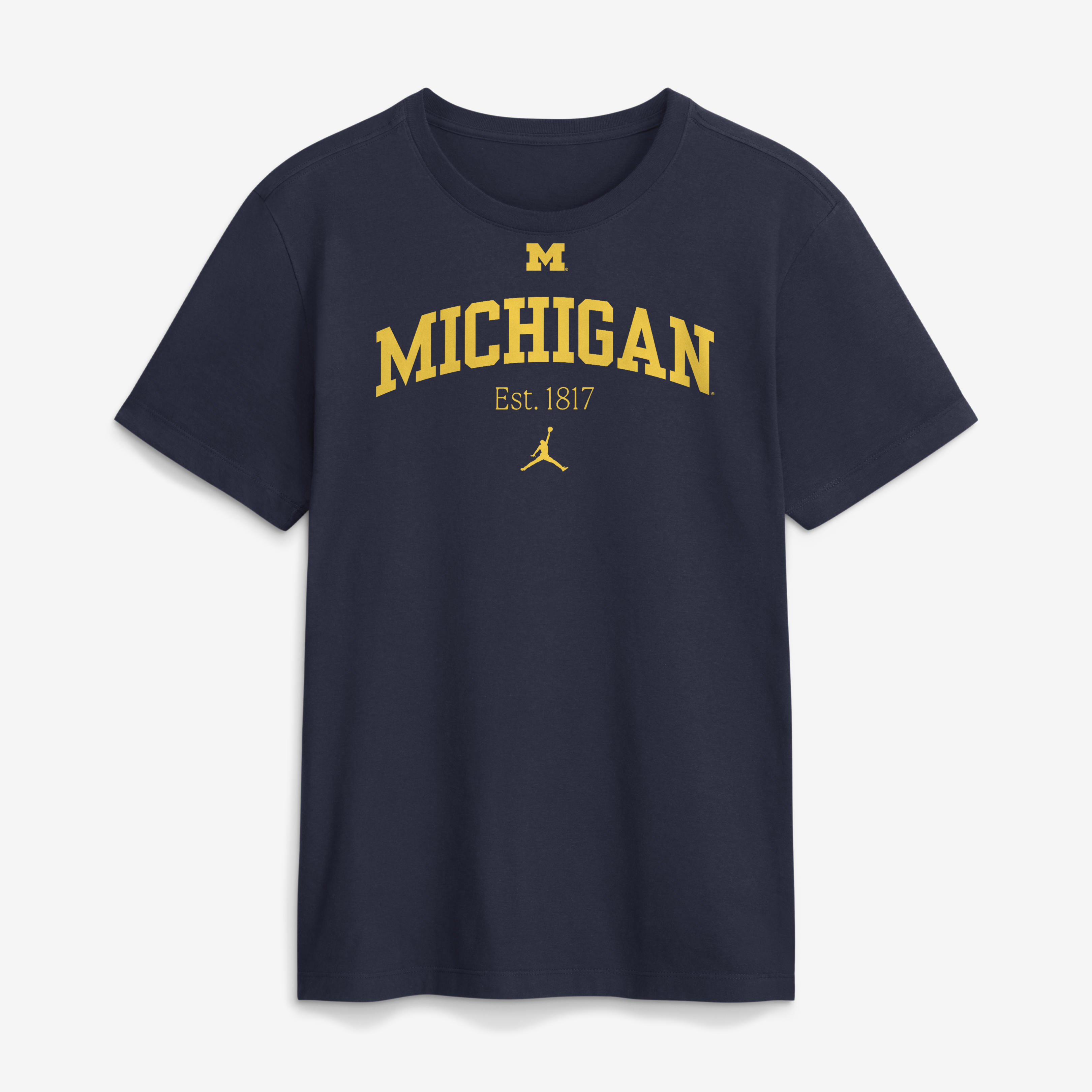 Men's Jordan Brand Navy Michigan Wolverines Academic Arch T-Shirt
