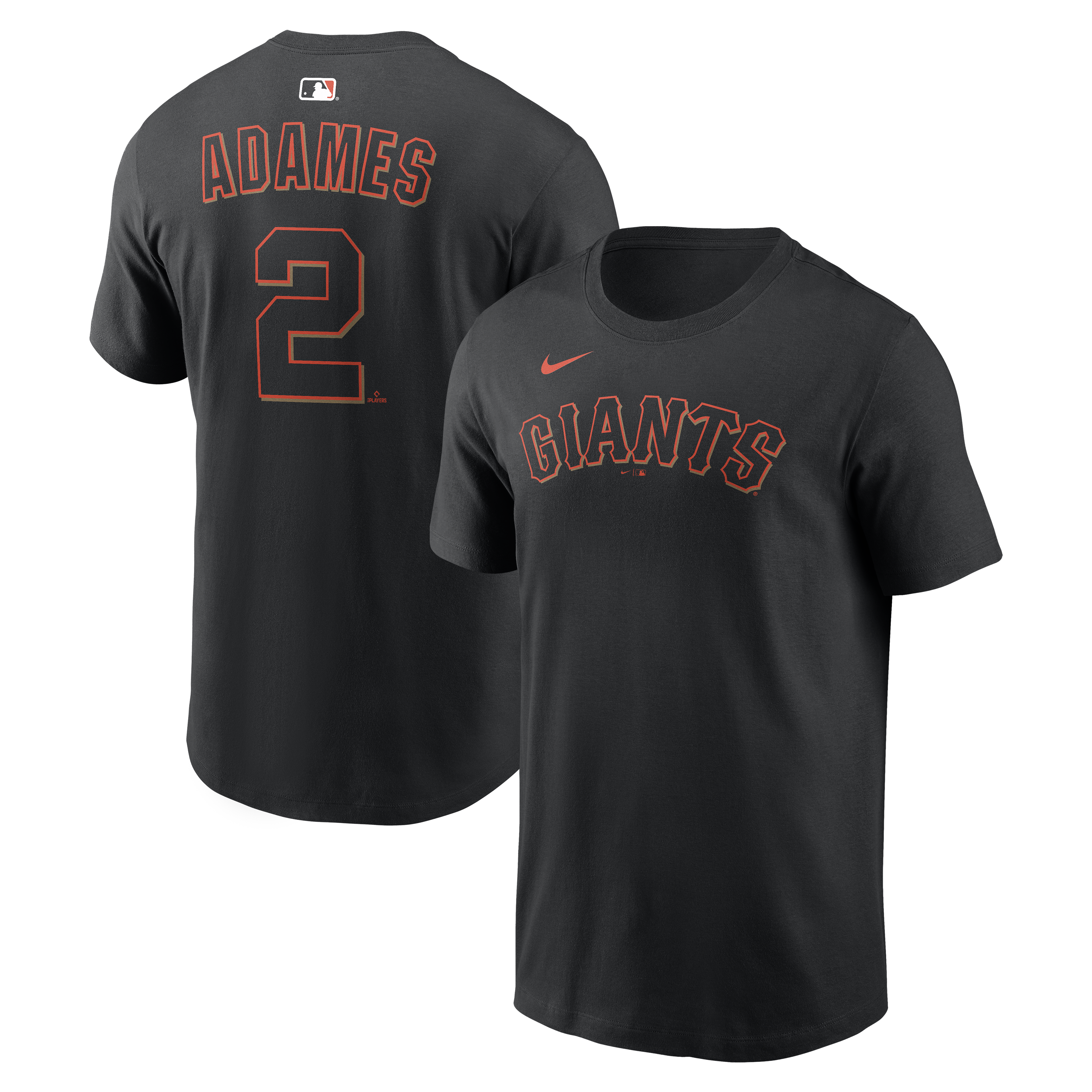 Men's Nike Willy Adames Black San Francisco Giants Name & Number T-Shirt