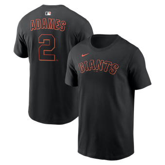Men's Nike Willy Adames Black San Francisco Giants Name & Number T-Shirt