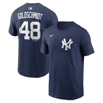 Men's Nike Paul Goldschmidt Navy New York Yankees Name & Number T-Shirt