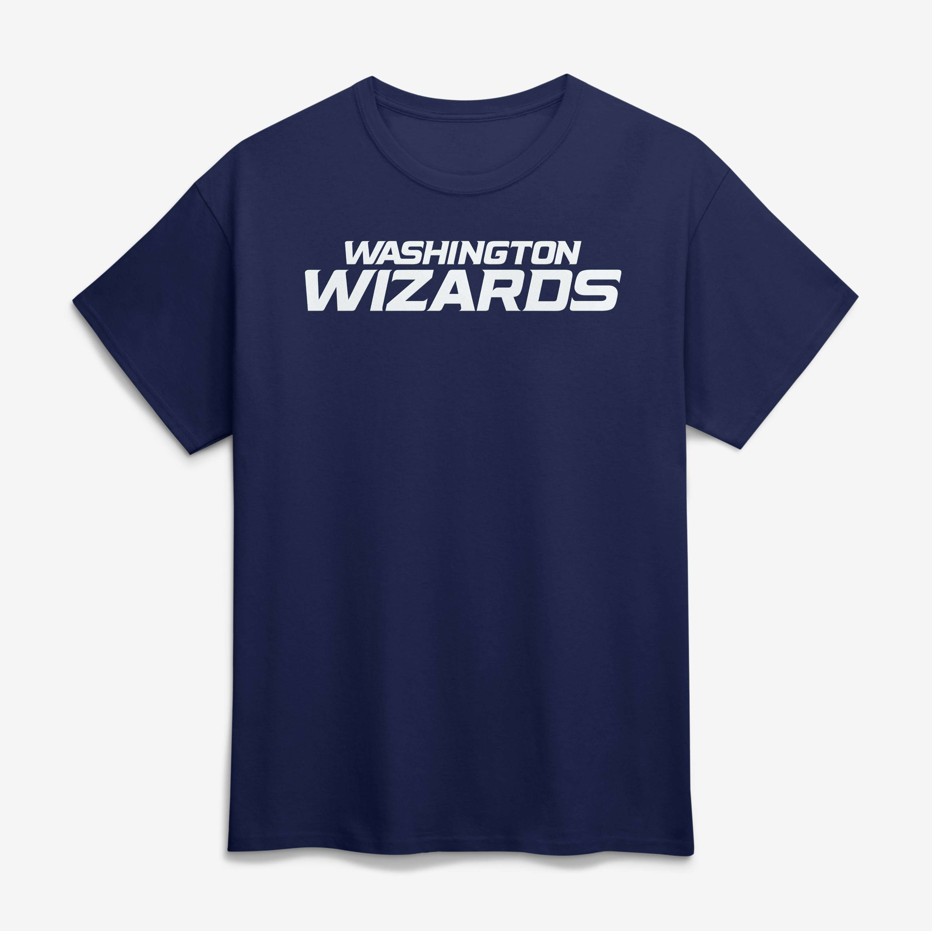 Men's Logo Athletic Navy Washington Wizards Wordmark T-Shirt