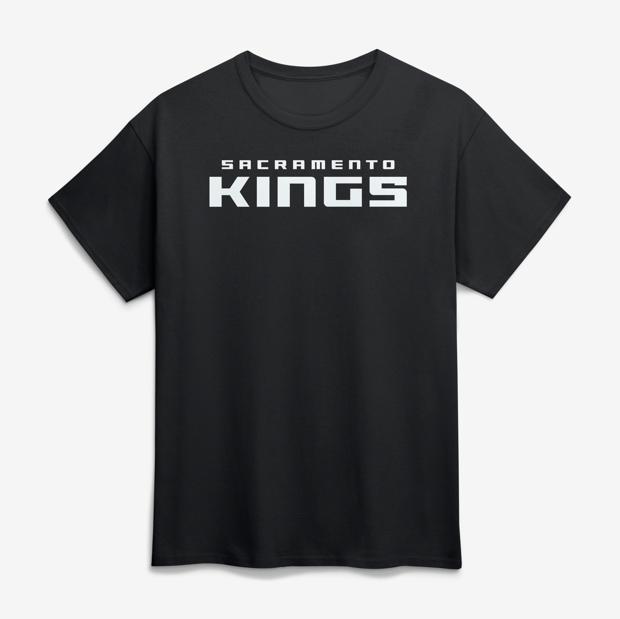 Logo Athletic Men's Black Sacramento Kings Wordmark T-Shirt - Black