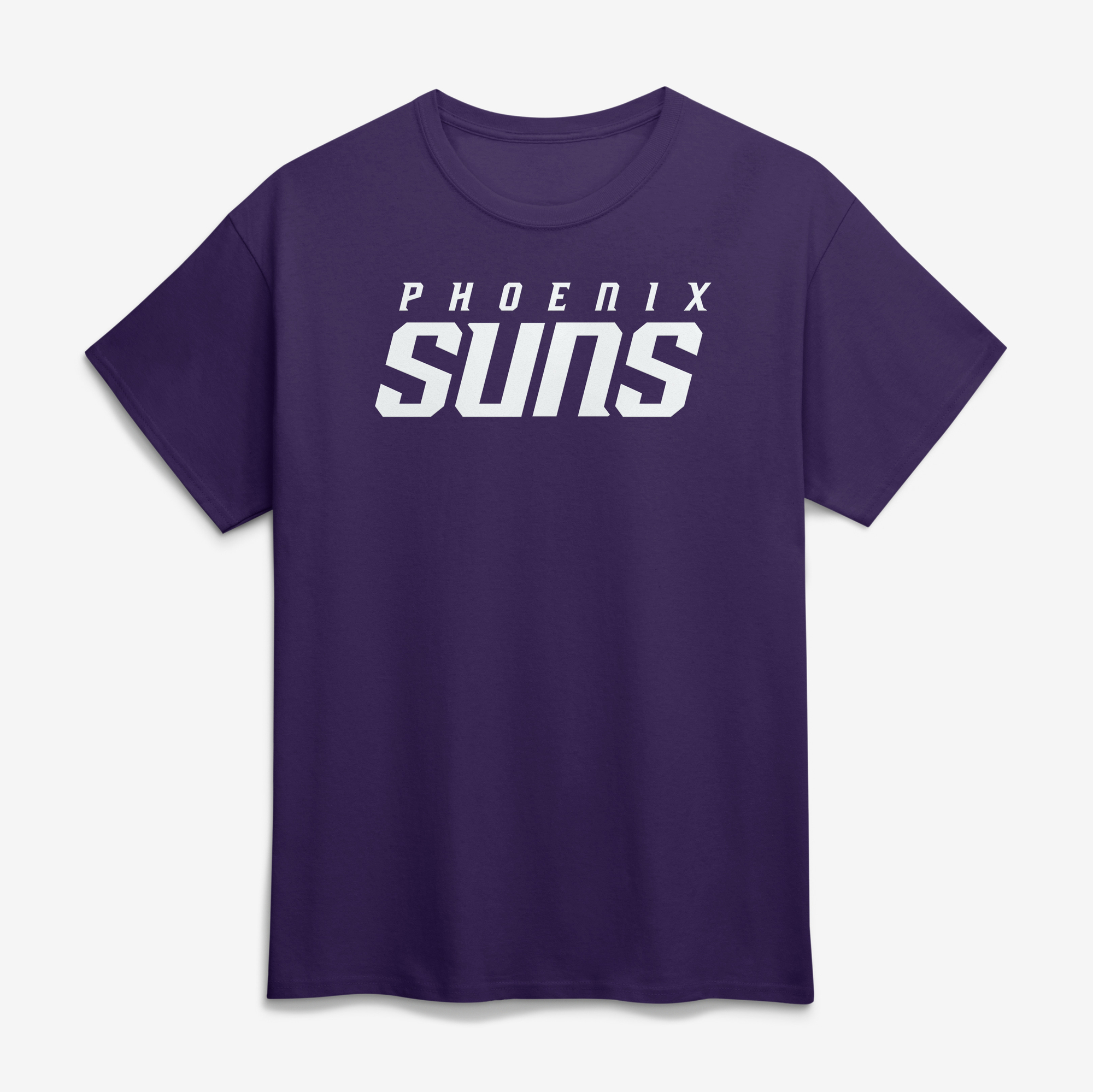 Men's Logo Athletic Purple Phoenix Suns Wordmark T-Shirt