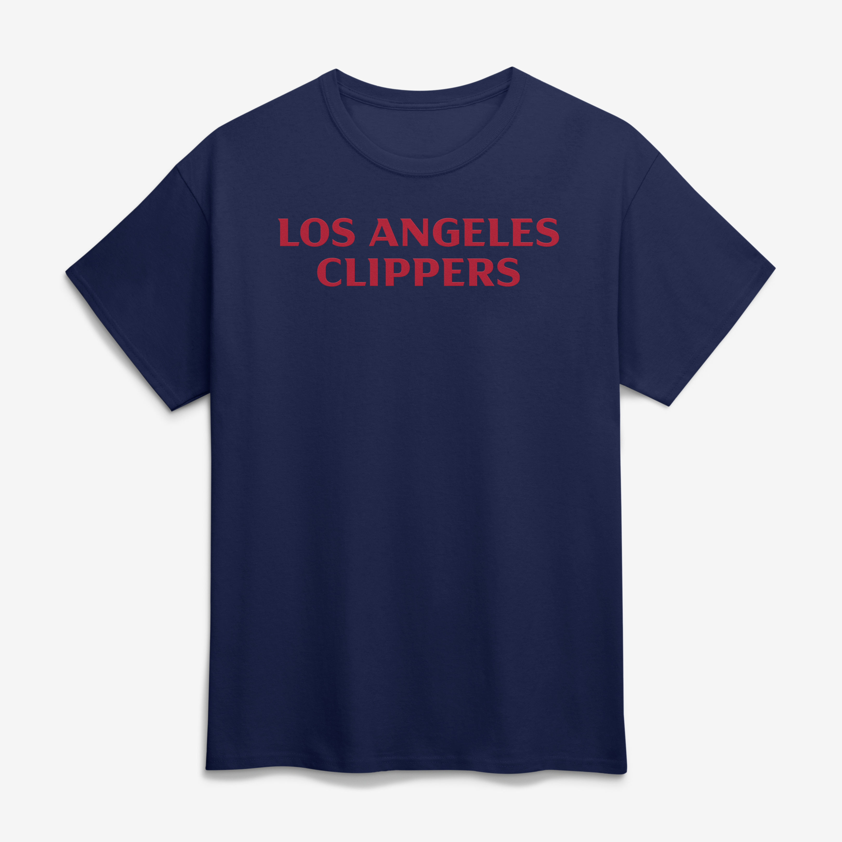 Men's Logo Athletic Navy LA Clippers Wordmark T-Shirt