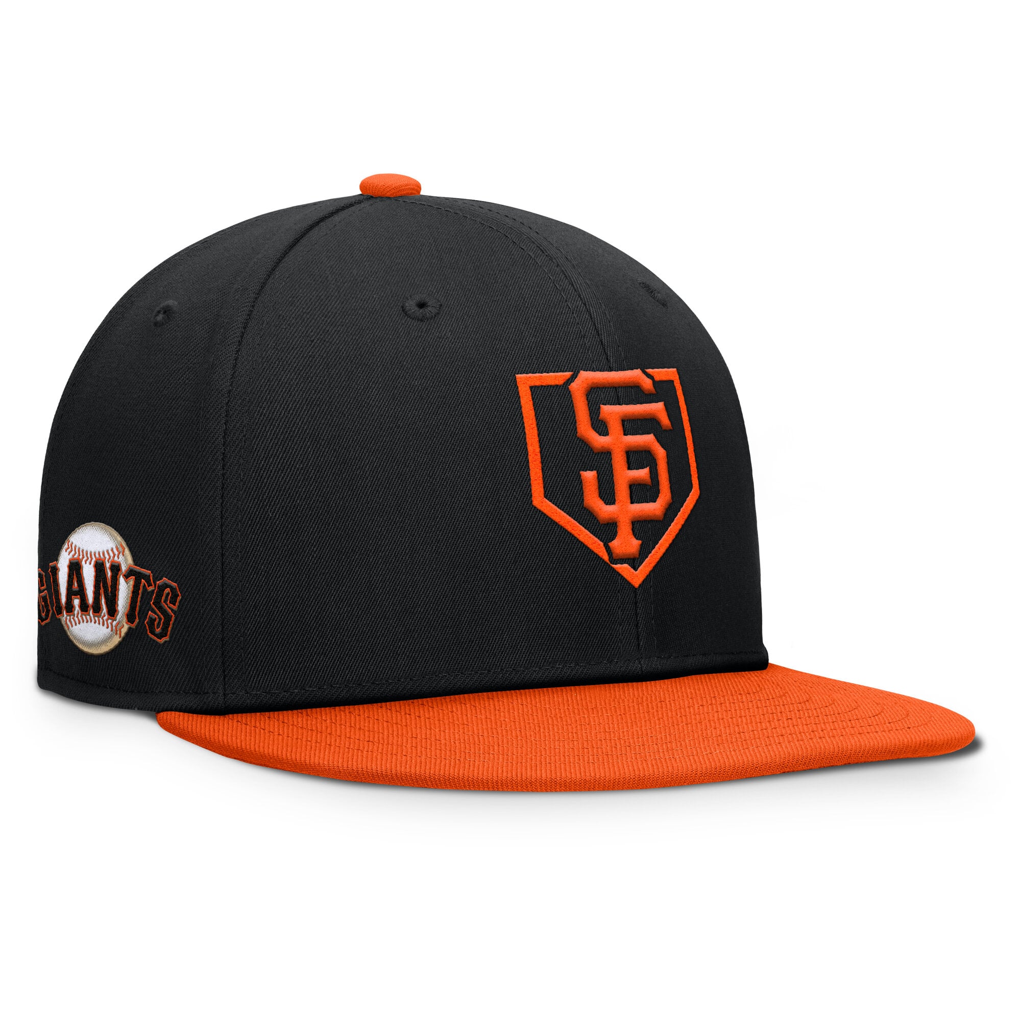 Men's Fanatics Black/Orange San Francisco Giants Batter's Box Snapback Hat