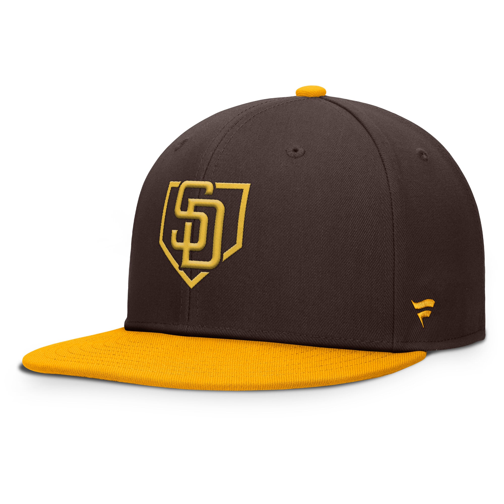 Men's Fanatics Brown/Gold San Diego Padres Batter's Box Snapback Hat