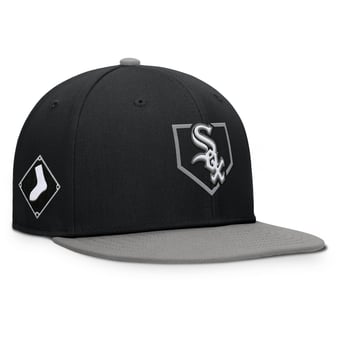 Men's Fanatics Black/Gray Chicago White Sox Batter's Box Snapback Hat