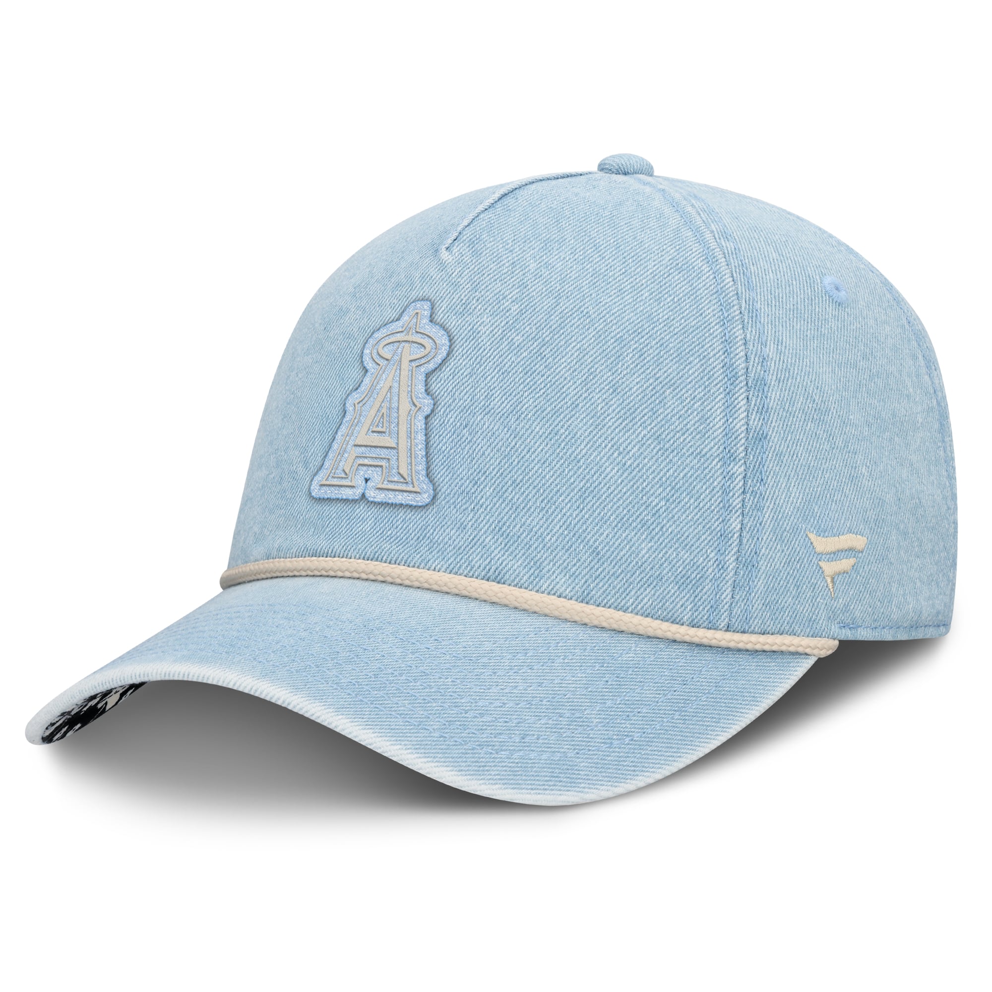 Women's Fanatics  Denim Los Angeles Angels Roped Adjustable Hat
