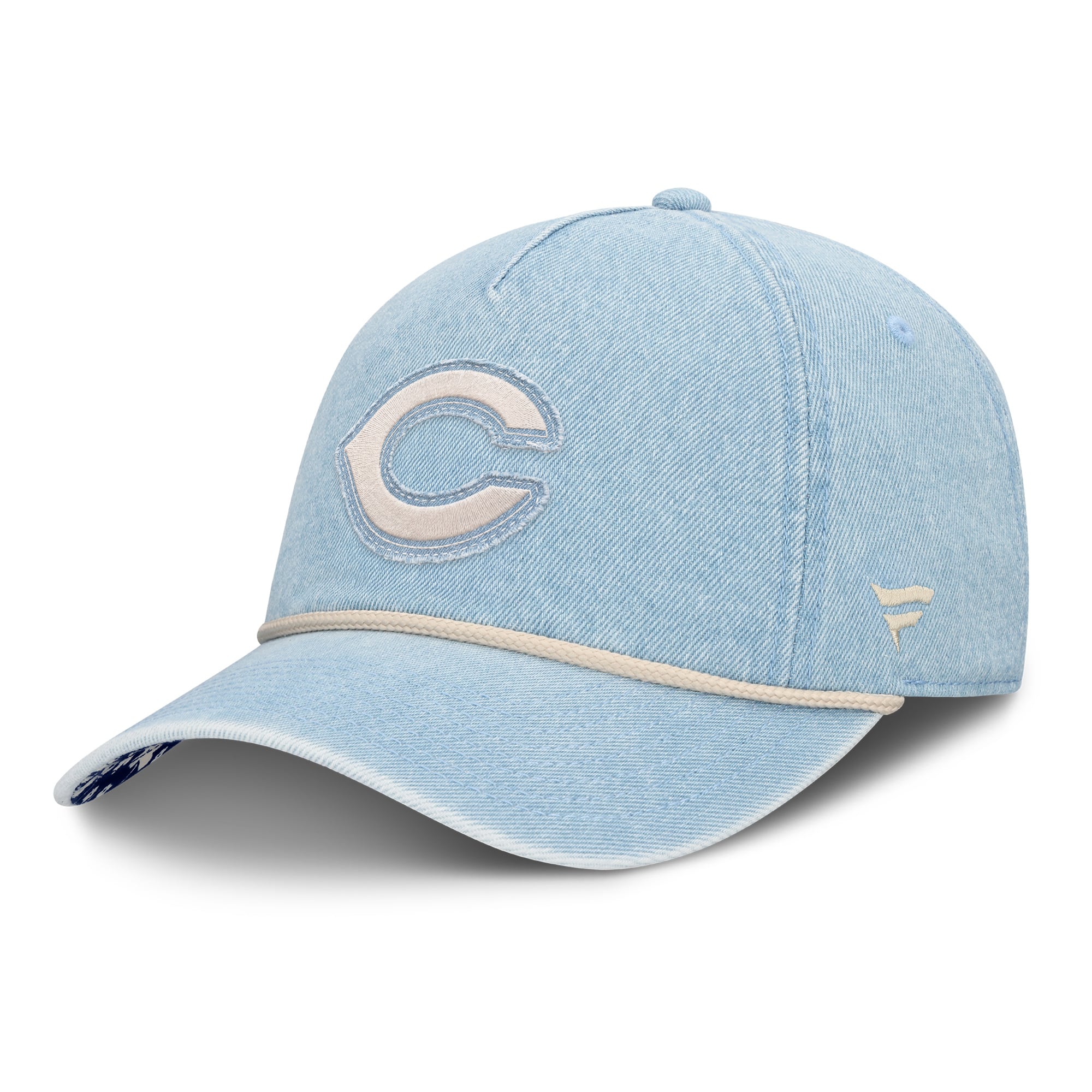 Women's Fanatics Denim Cincinnati Reds Roped Adjustable Hat
