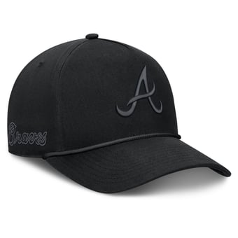 Men's Fanatics Black Atlanta Braves Undertone A-Frame Adjustable Hat