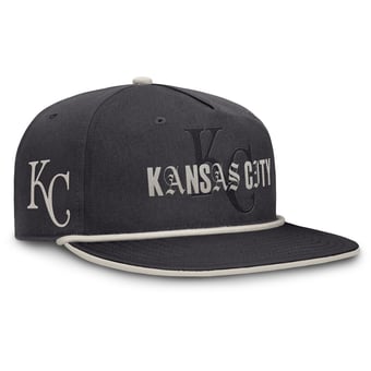 Men's Fanatics Graphite Kansas City Royals Gapper Snapback Hat