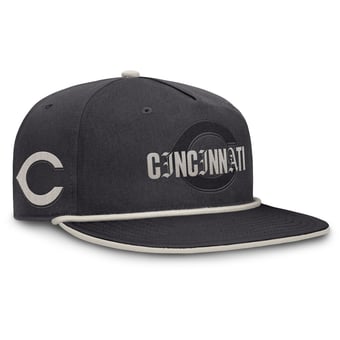 Men's Fanatics Graphite Cincinnati Reds Gapper Snapback Hat