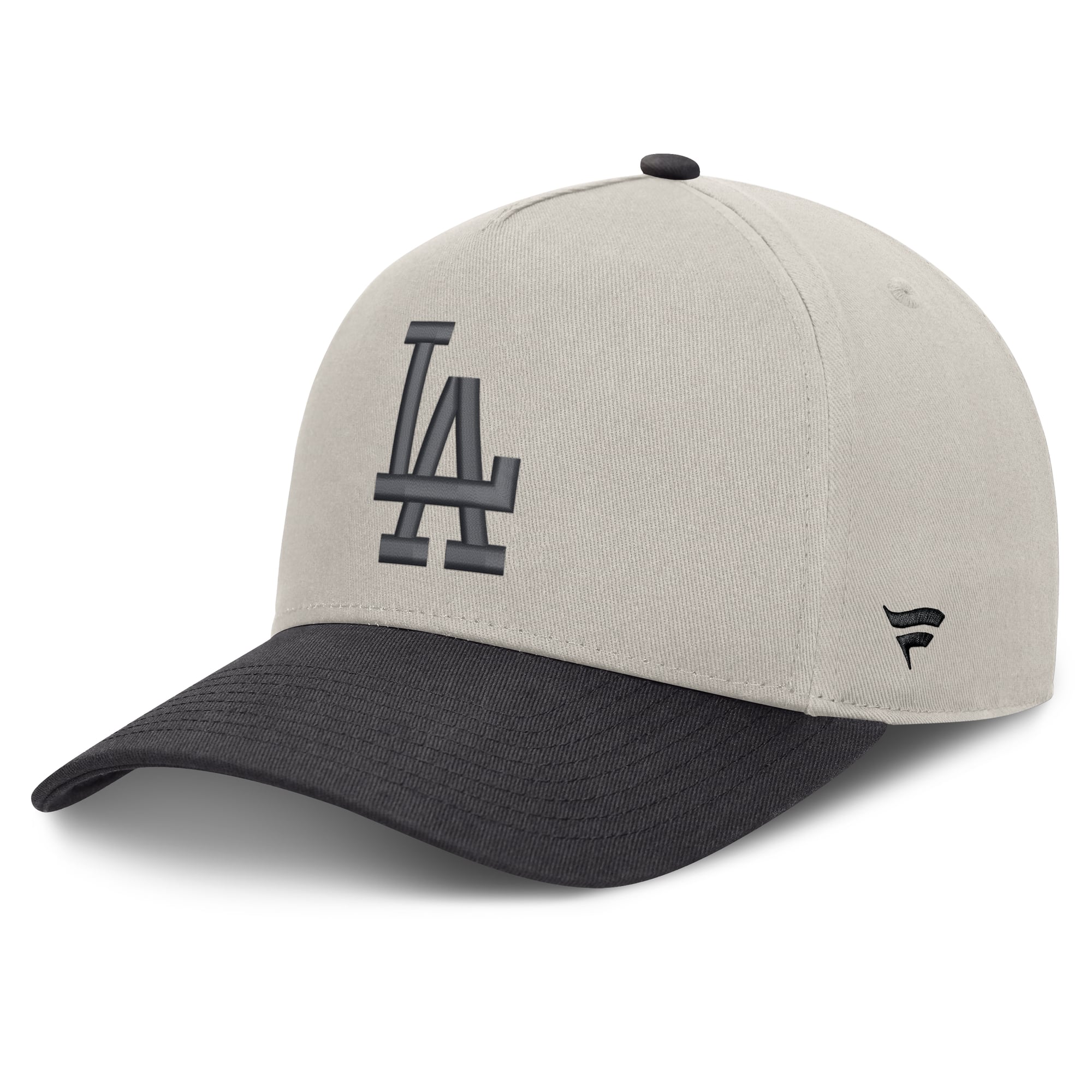 Men's Fanatics Stone/Graphite Los Angeles Dodgers Wonder A-Frame Adjustable Hat