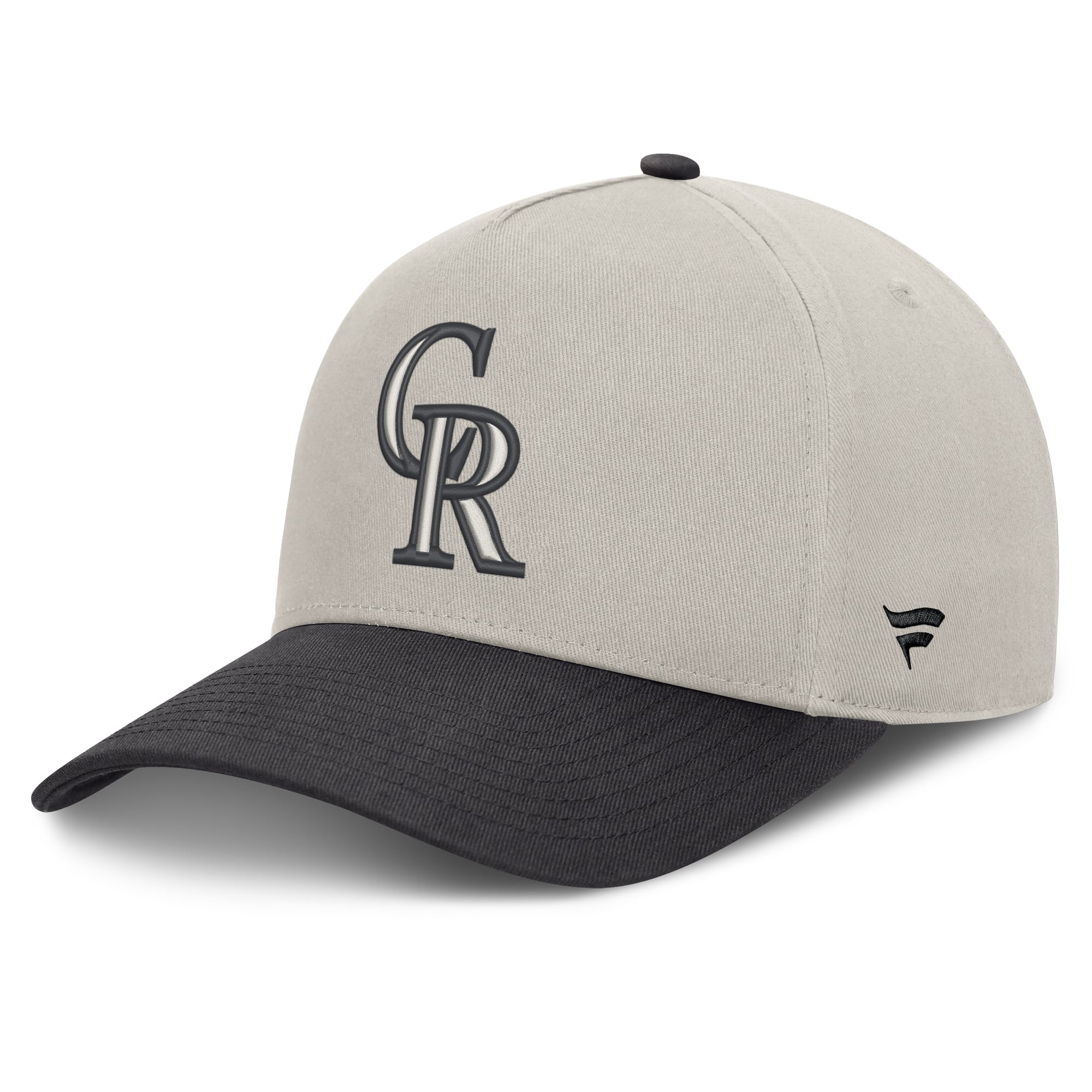 Men's Fanatics Stone/Graphite Colorado Rockies Wonder A-Frame Adjustable Hat