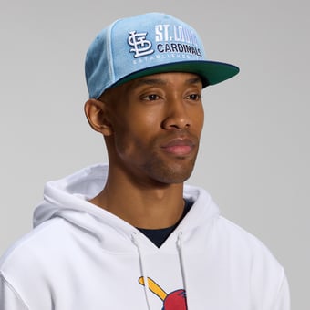 Men's Fanatics  Denim St. Louis Cardinals Twinbill Snapback Hat