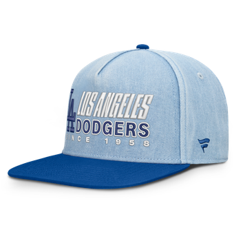 Men's Fanatics  Denim Los Angeles Dodgers Twinbill Snapback Hat