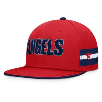 Men's Fanatics  Red Los Angeles Angels Pick Off Fitted Hat